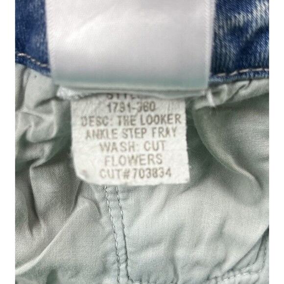 Mother The Looker Ankle Step Fray Jeans Cut Flowers Destroyed Frayed Hem Size 28 - Picture 13 of 13